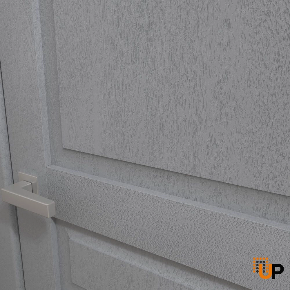 2 folding panels solid core sliding interior bi-fold door | Ego 5012 EGO Painted Grey Oak | 36 x 80 (2* 18x80) photo#3