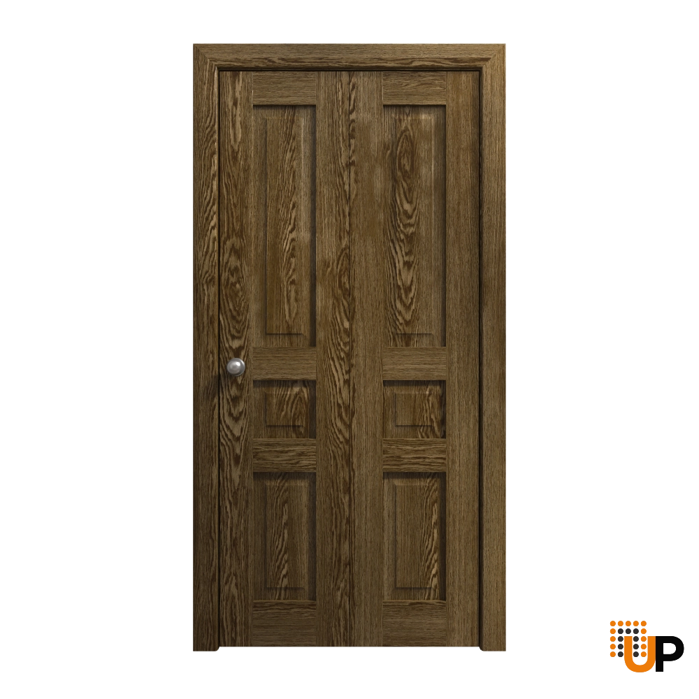 2 folding panels solid core sliding interior bi-fold door | Ego 5012  EGO Marble Oak | 60 x 96 (2* 30x96) photo#1
