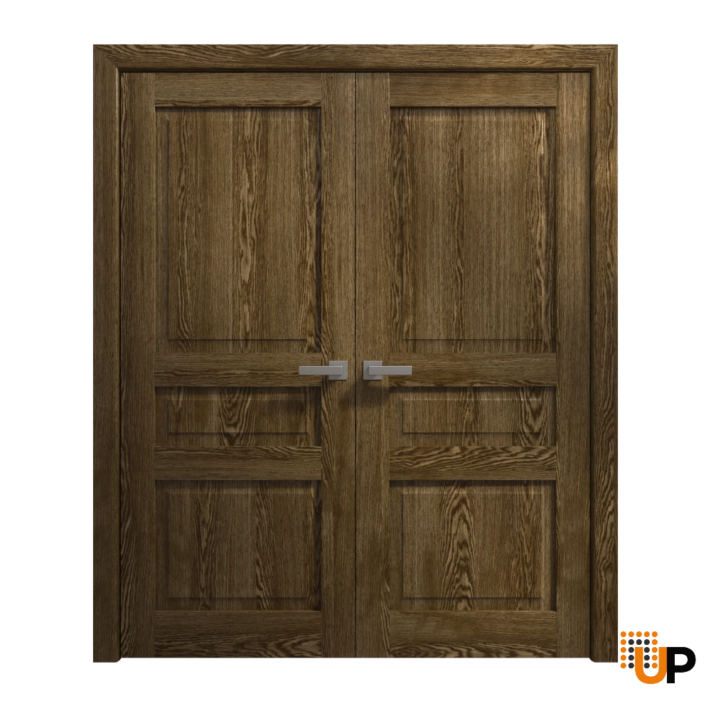 Double solid core french interior swing double door | Ego 5012  EGO Marble Oak | 84 x 96 (2* 42x96) photo#1