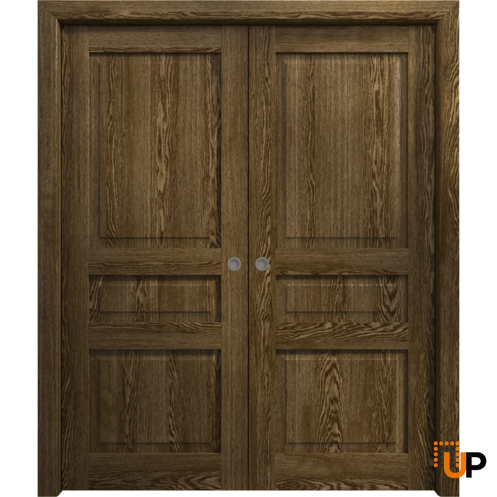 Double solid core sliding interior pocket double door | Ego 5012  EGO Marble Oak | 36 x 80 (2* 18x80) photo#1