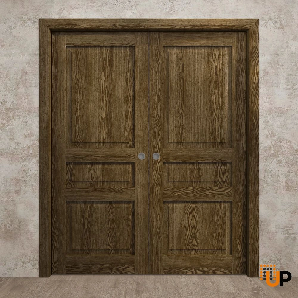 Double solid core sliding interior pocket double door | Ego 5012  EGO Marble Oak | 36 x 80 (2* 18x80) photo#2