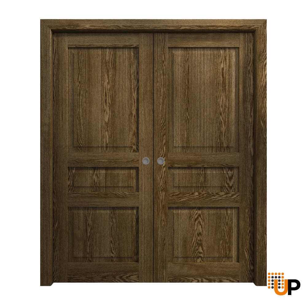 Double solid core sliding interior pocket double door | Ego 5012  EGO Marble Oak | 36 x 84 (2* 18x84) photo#1
