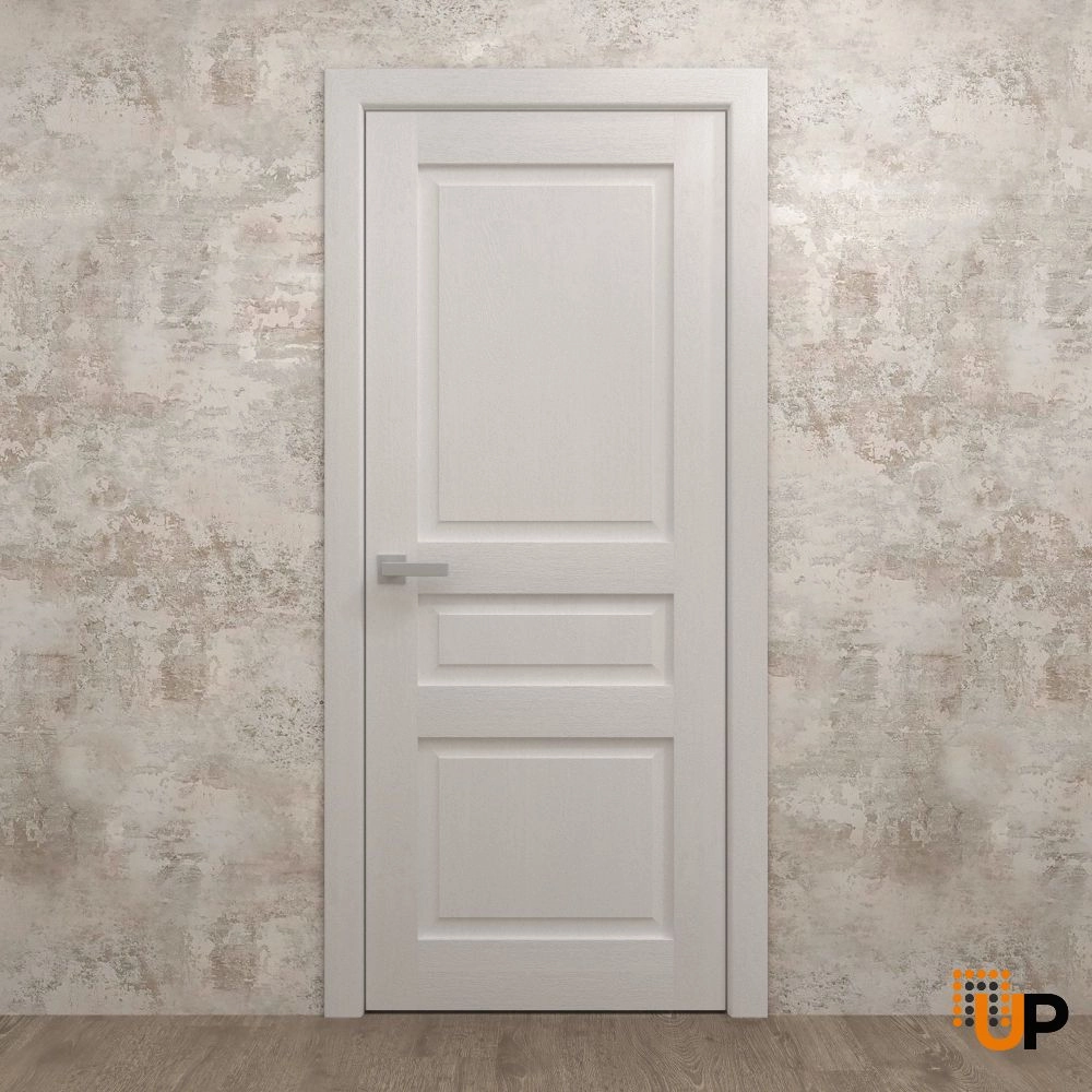 Single solid core interior door slab | Ego 5012  EGO Painted White Oak | 18 x 80 photo#2