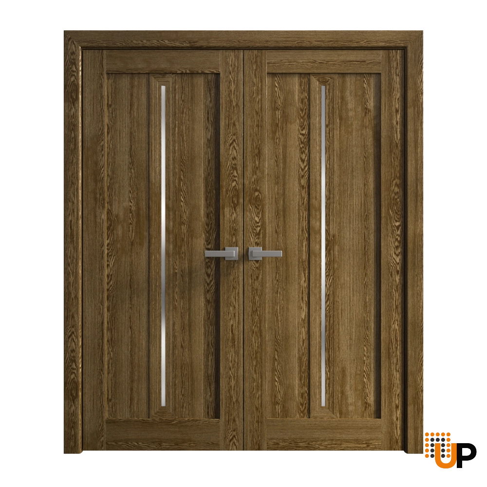 Double solid core french interior swing double door | Ego 5014  EGO Marble Oak | 48 x 84 (2* 24x84) photo#1