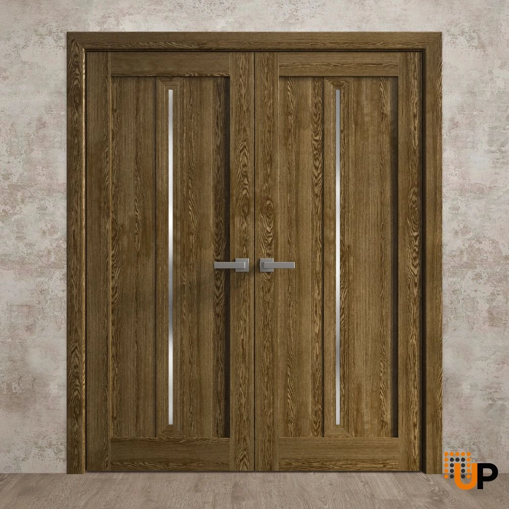 Double solid core french interior swing double door | Ego 5014  EGO Marble Oak | 36 x 80 (2* 18x80) photo#2