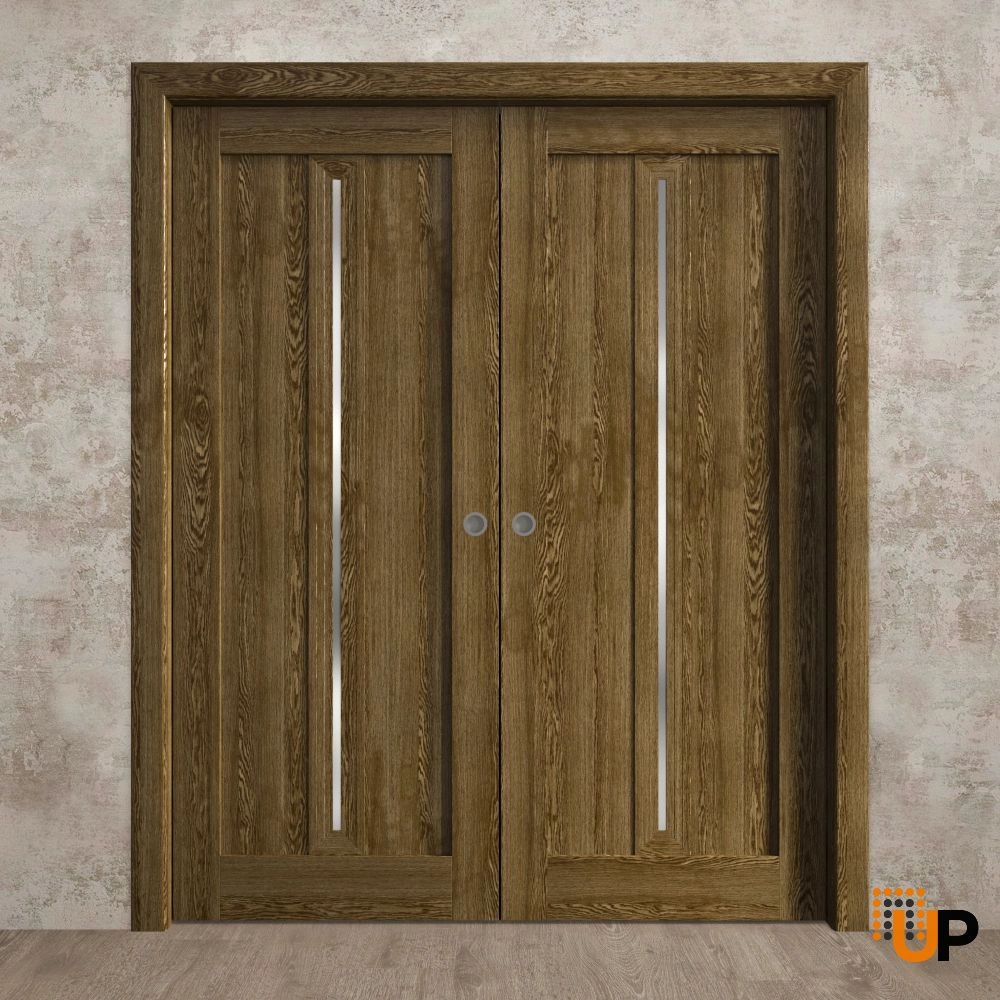 Double solid core sliding interior pocket double door | Ego 5014  EGO Marble Oak | 36 x 80 (2* 18x80) photo#2