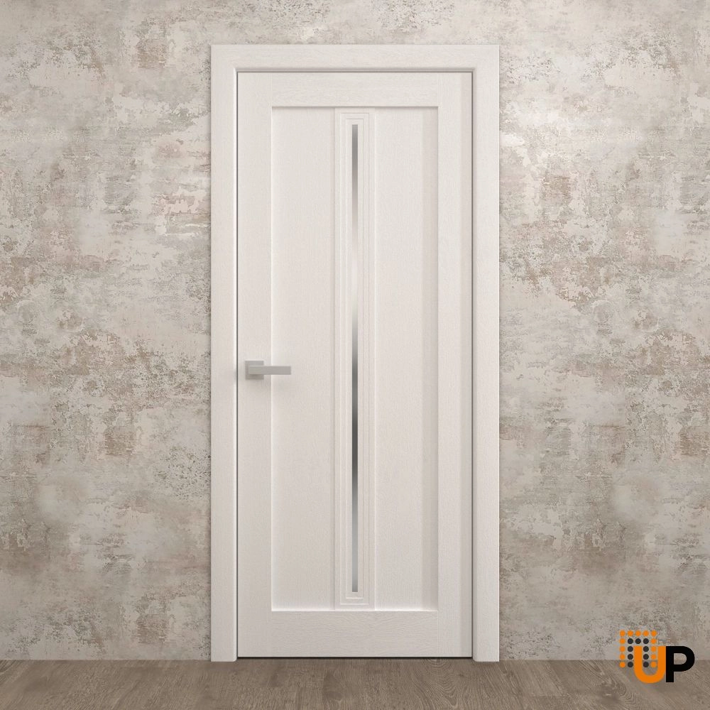 Single solid core luxury interior swing door | Ego 5014  EGO Painted White Oak | 18 x 80 photo#2