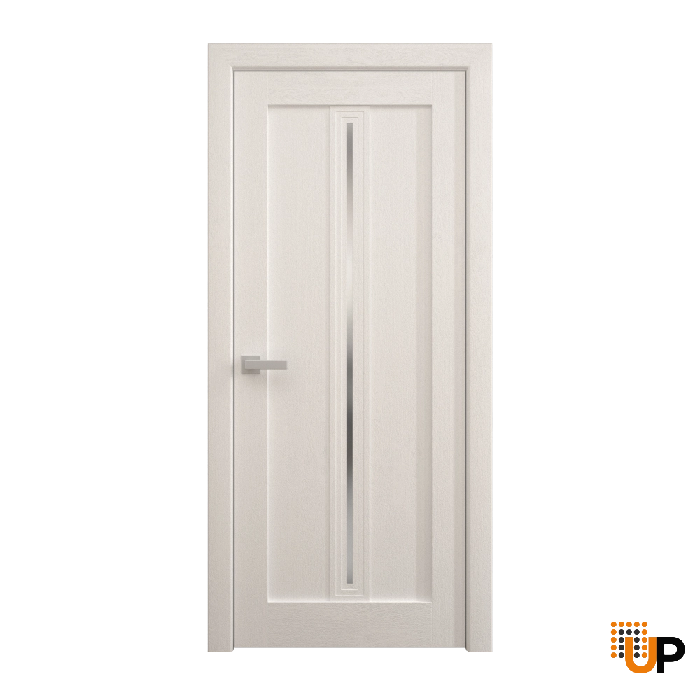 Single solid core luxury interior swing door | Ego 5014  EGO Painted White Oak | 24 x 96 photo#1