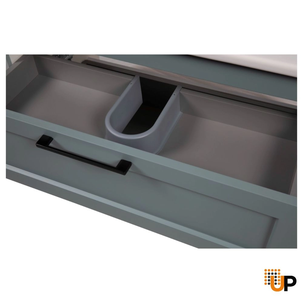 Modern Wall-Mount Bathroom Vanity with Washbasin | Palm Beach Green Matte Collection | Non-Toxic Fire-Resistant MDF-26" photo#7