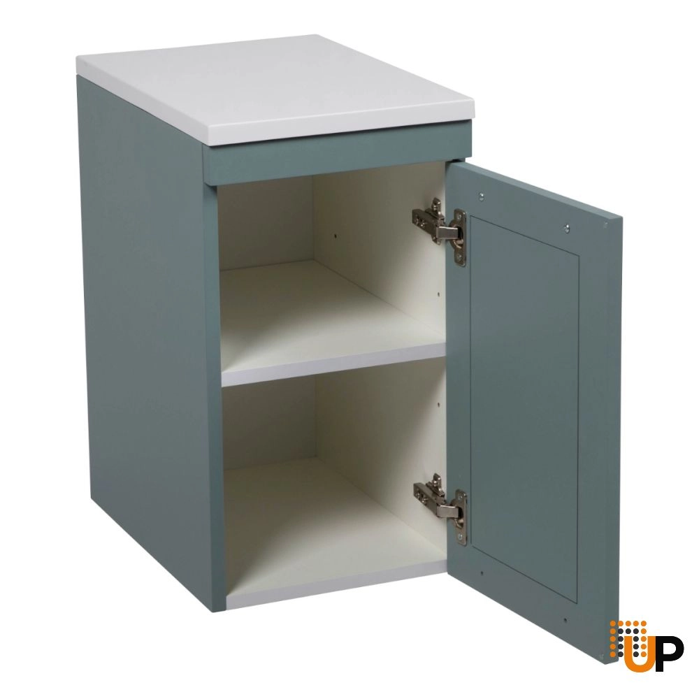 Side Vanity Cabinet Palm Beach Collection Green Matte Color 12" photo#2