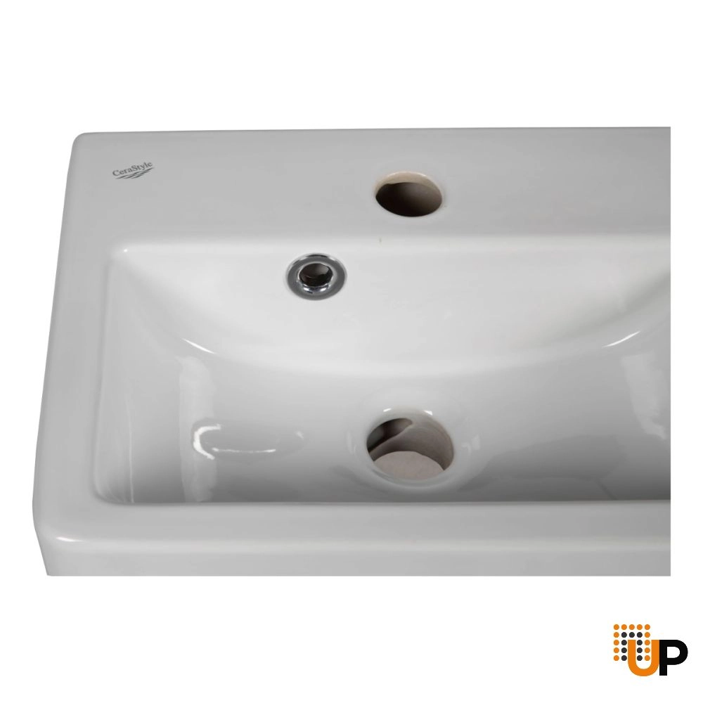 Modern Wall-Mounted Bathroom MINI-Vanity with Washbasin | Comfort Gray Matte Collection | Non-Toxic Fire-Resistant MDF photo#6