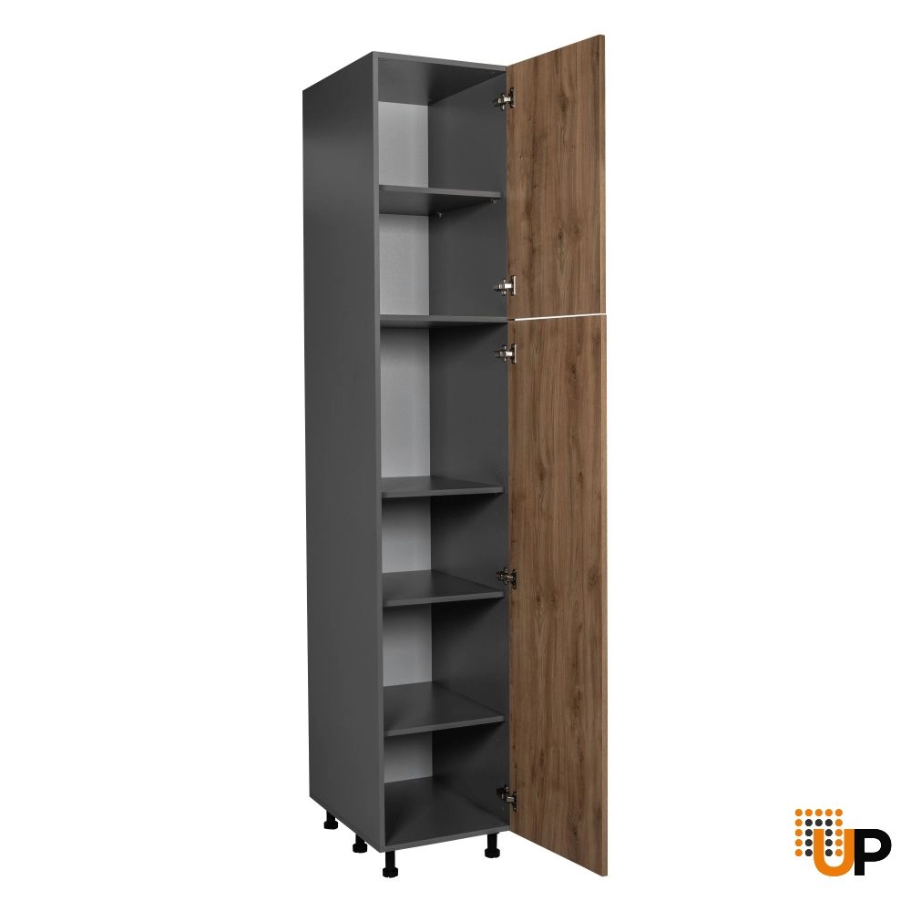 18" x 96" Utility Cabinet-Double Door-with Natural Teak door photo#2