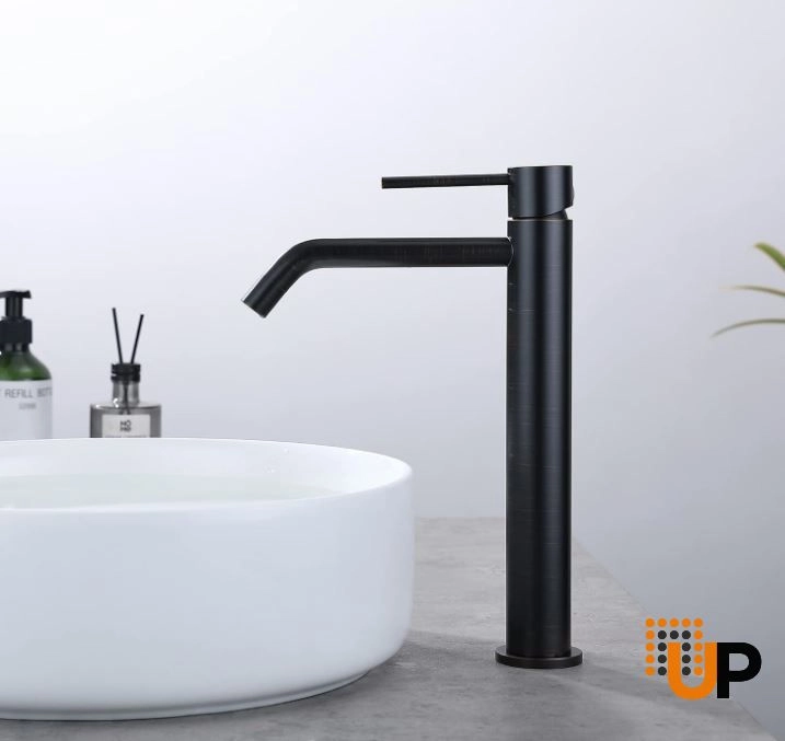Oil Rubbed Bronze Vessel Sink Faucet, Single Handle Bathroom Faucet for Sink 1 Hole, Lavatory Vanity Tap photo#5