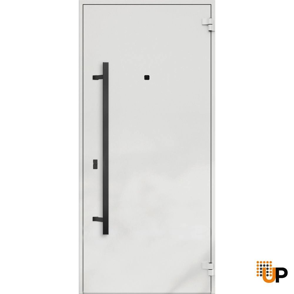Single swing metal-aluminum modern exterior door | Deux 6072 Black | 36 x 80 photo#2