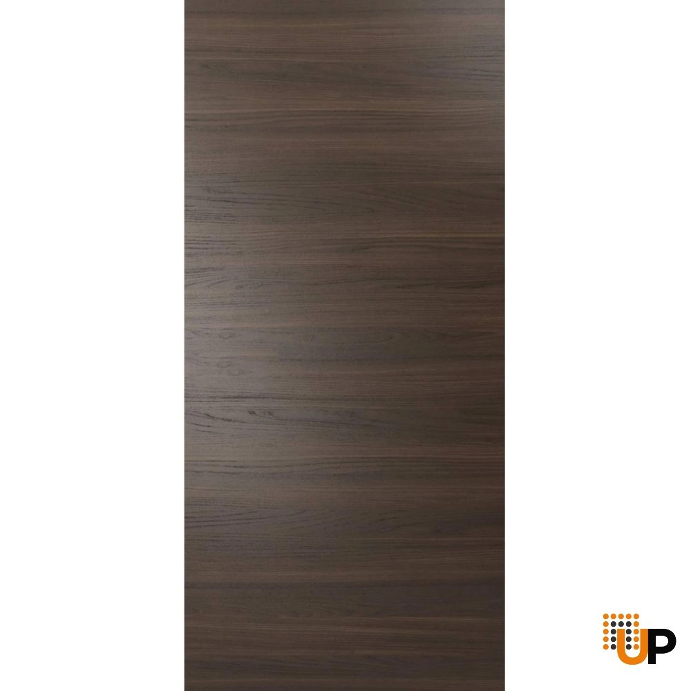 Single solid wood with honeycomb modern interior door slab | Planum 0010 Chocolate Ash | 18 x 80 photo#1