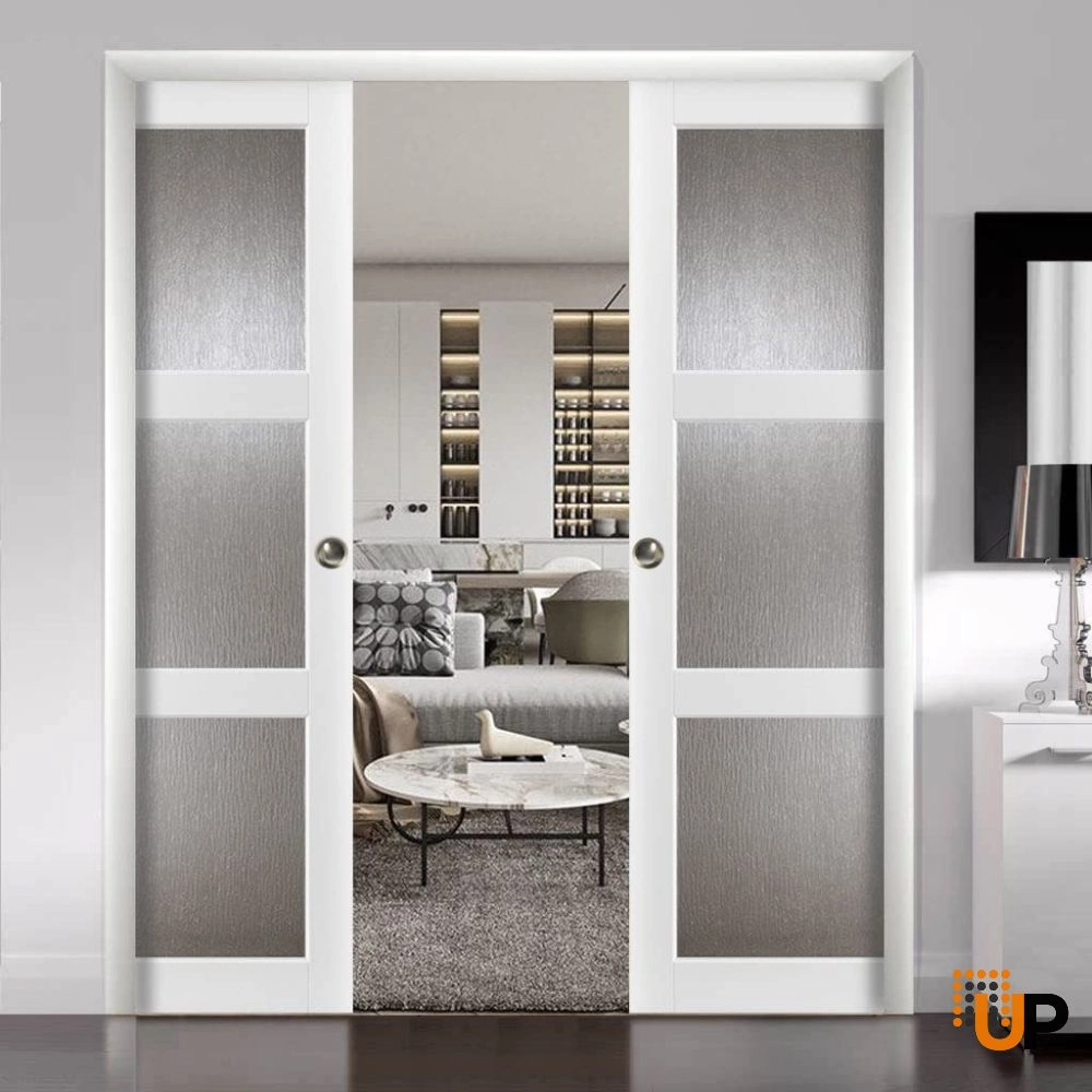 Single solid core interior door slab | Lucia 2588 White | 18 x 80 photo#3