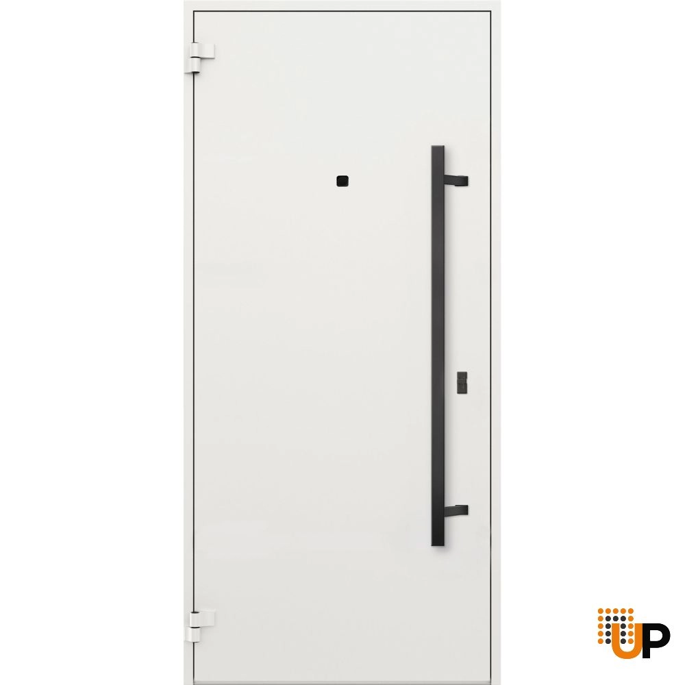 Single swing metal-aluminum modern exterior door | Deux 6678 Oak | 36 x 80 photo#2