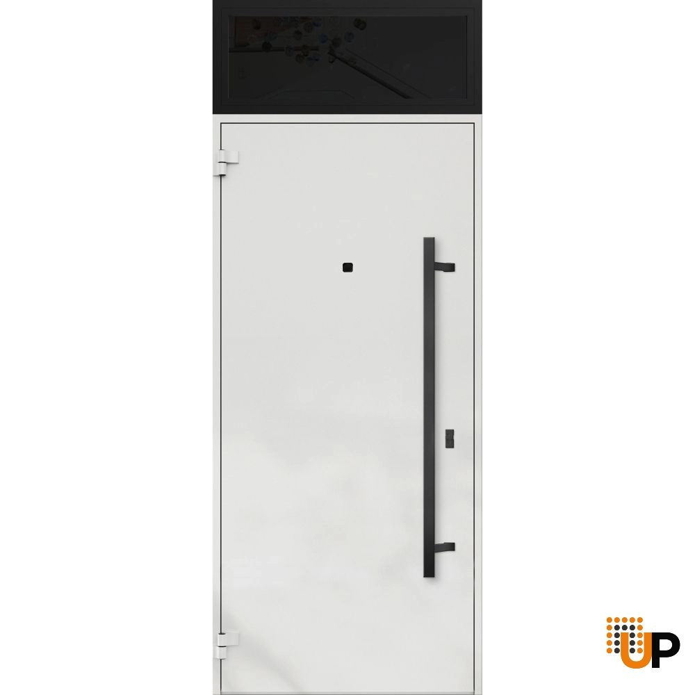 Single swing metal-aluminum modern exterior door | Deux 6678 Oak | 36 x 96 photo#2