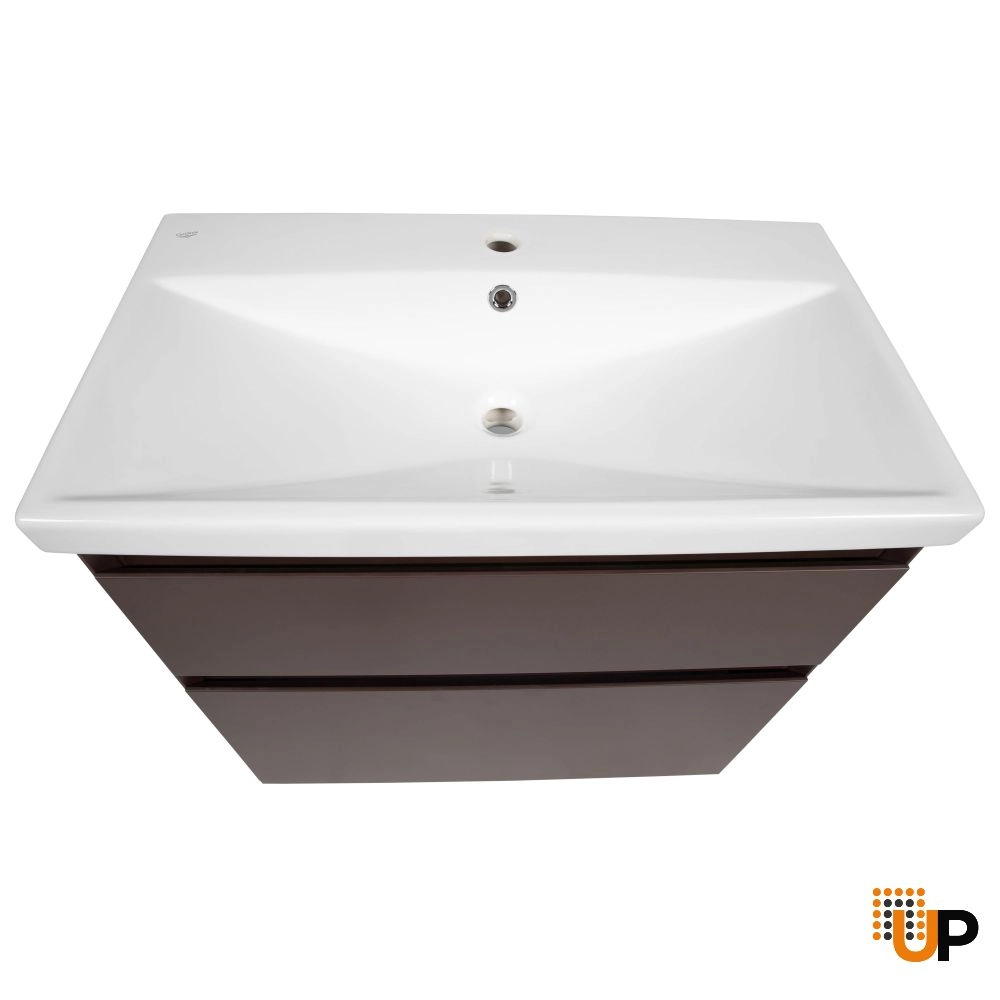 Modern Free standing Bathroom Vanity with Washbasin | Elit Brown Matte Collection | Non-Toxic Fire-Resistant MDF-40" photo#6
