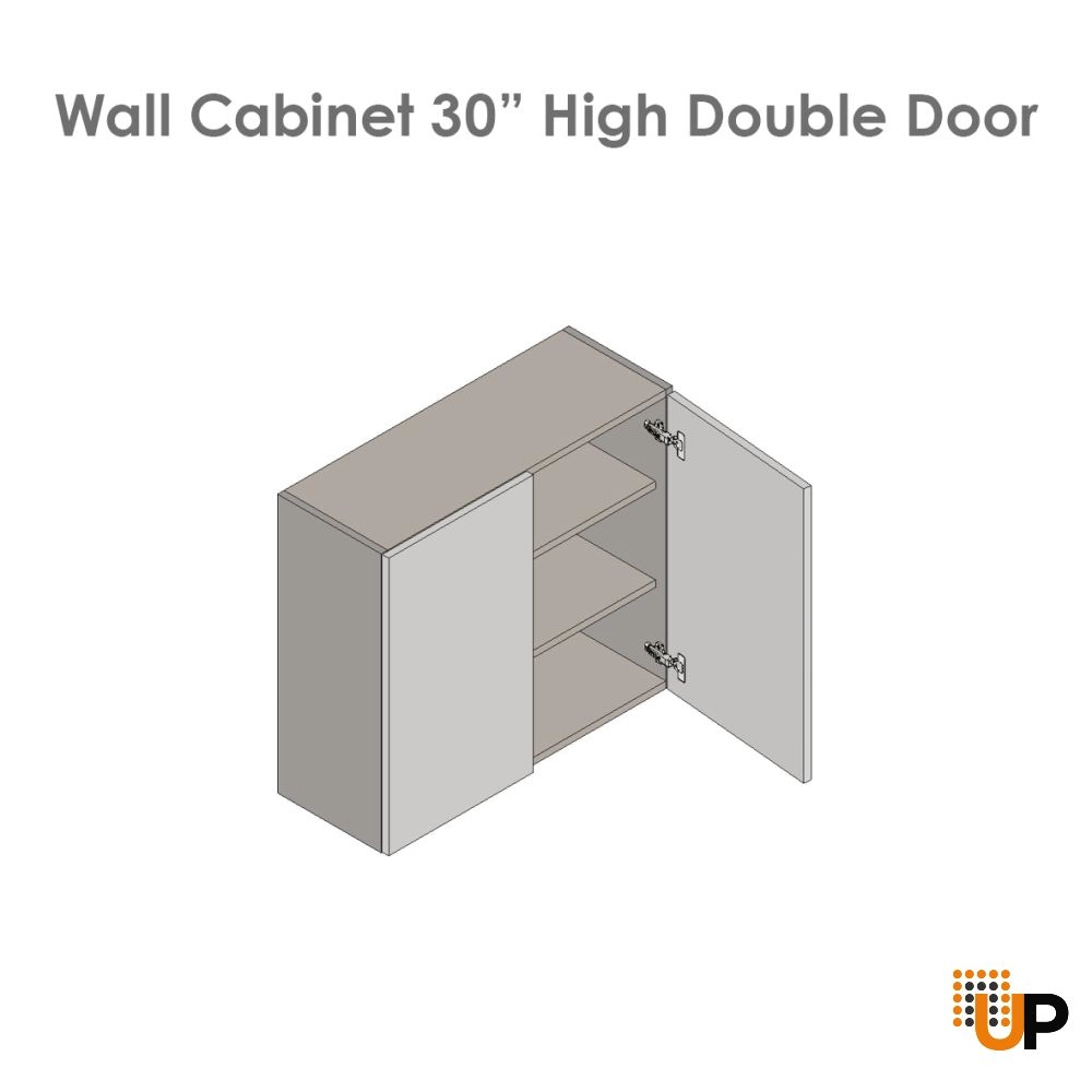 27" x 30" Wall Cabinet-Double Door-with Black Matte door photo#4