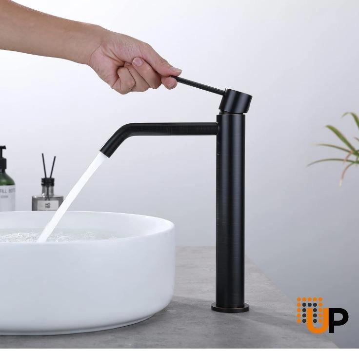 Oil Rubbed Bronze Vessel Sink Faucet, Single Handle Bathroom Faucet for Sink 1 Hole, Lavatory Vanity Tap photo#6