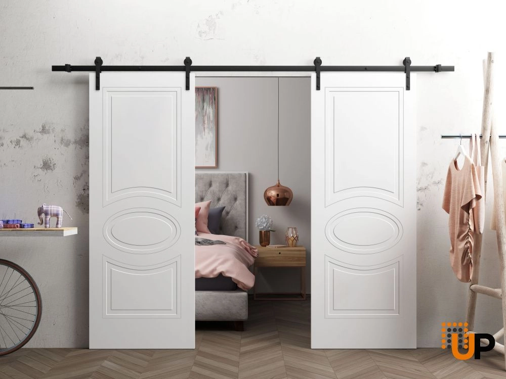 Single solid core interior door slab | Mela 7001 Painted White | 18 x 80 photo#2
