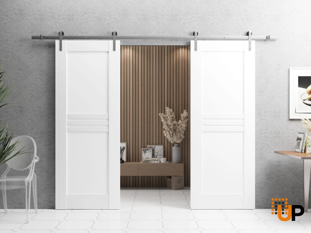 Single mdf interior door slab | Mela 7444 White | 32 x 84 photo#4
