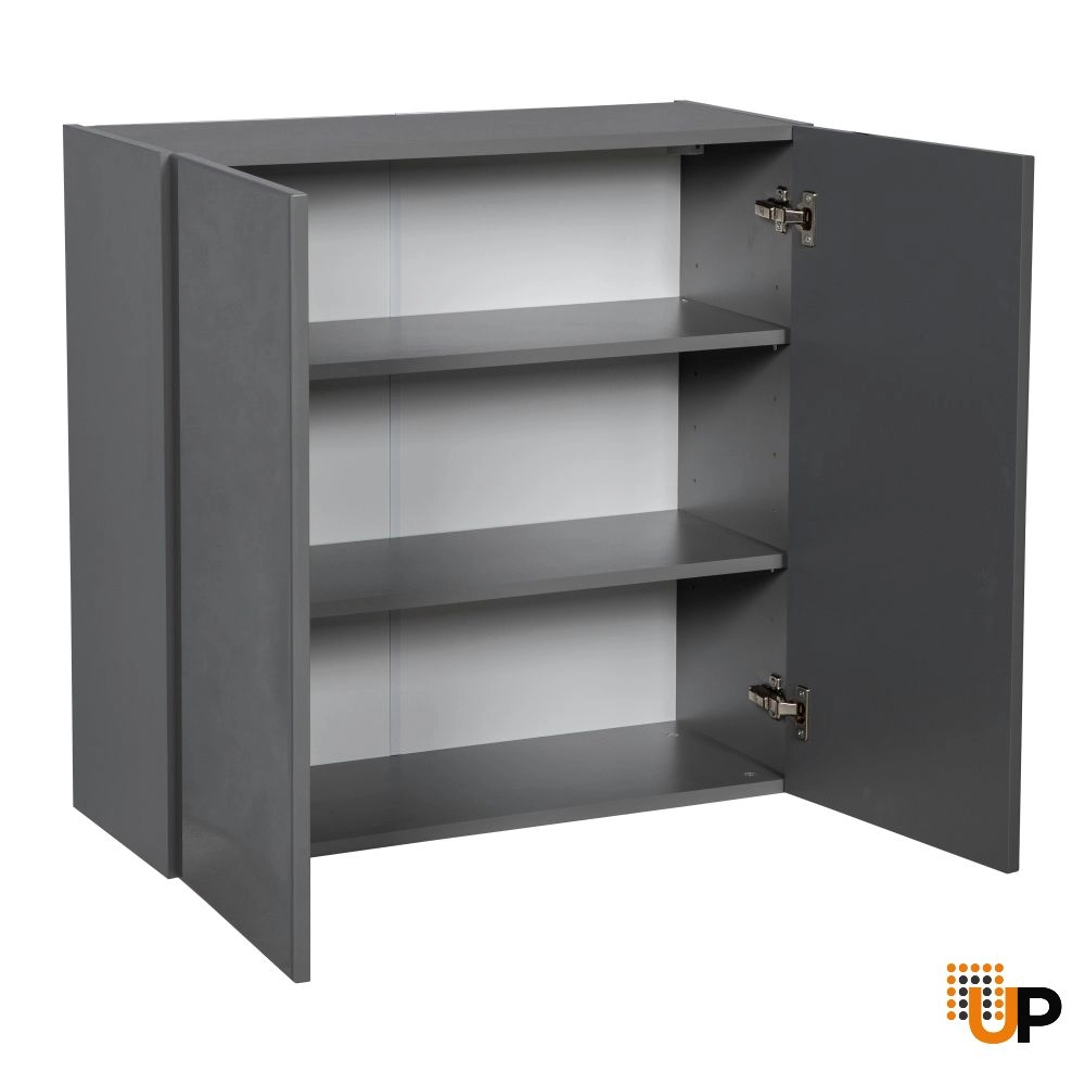 30" x 30" Wall Cabinet-Double Door-with Grey Gloss door photo#2
