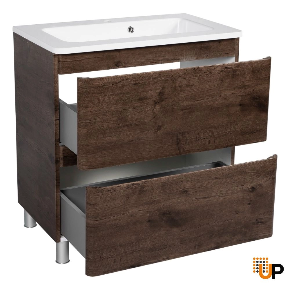 Modern Free Standing Bathroom Vanity with Washbasin | Comfort Rosewood Collection | Non-Toxic Fire-Resistant MDF photo#3