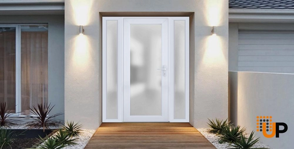 Metal-Plastic Side Lite for Entry Door White-12" x 82" photo#4