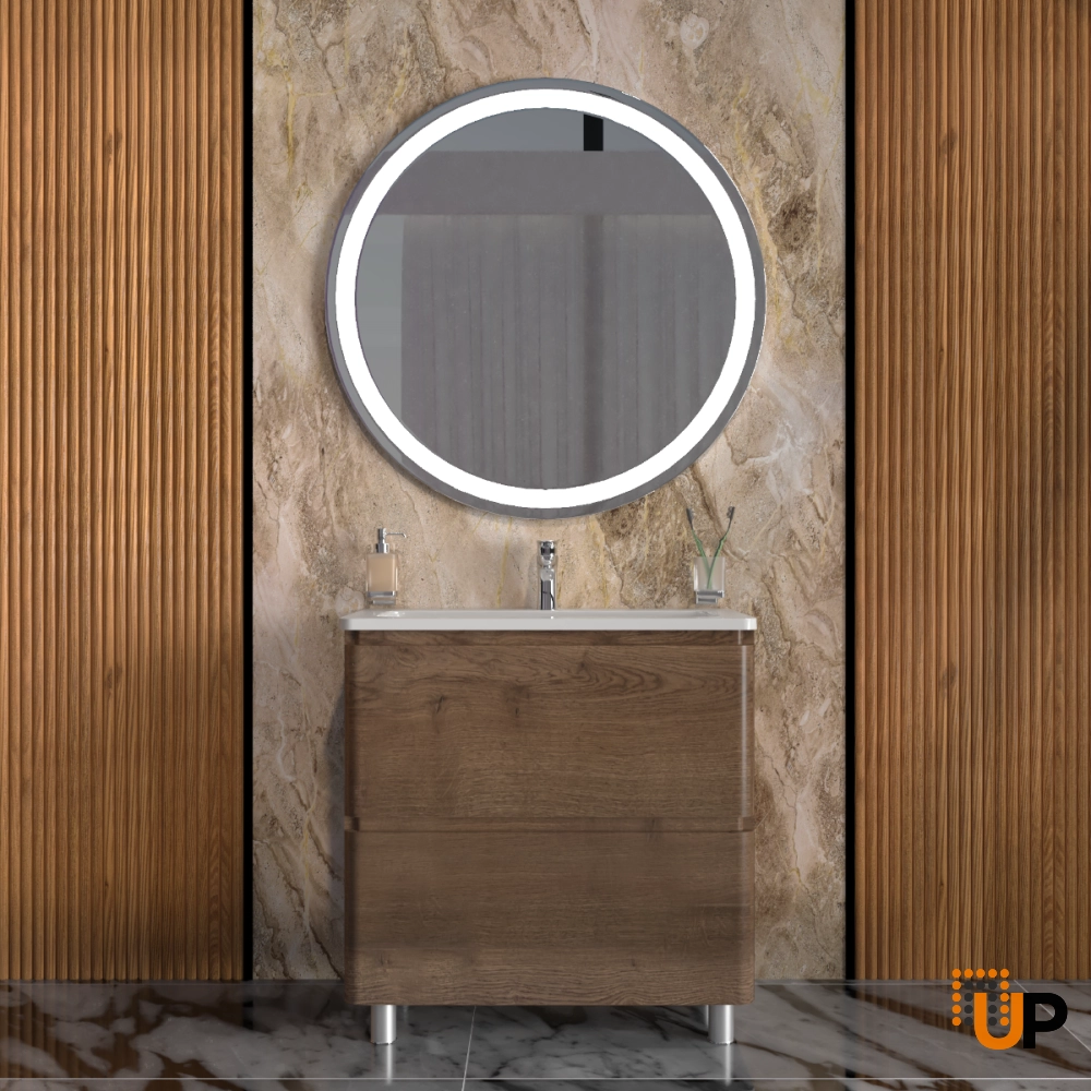 Modern Free Standing Bathroom Vanity with Washbasin | Comfort Rosewood Collection | Non-Toxic Fire-Resistant MDF photo#2