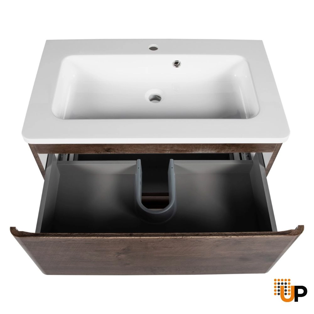 Modern Free Standing Bathroom Vanity with Washbasin | Comfort Rosewood Collection | Non-Toxic Fire-Resistant MDF photo#4