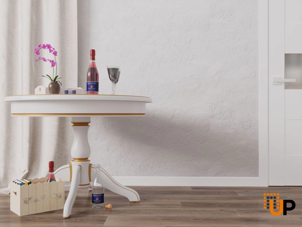 Armalux 8 x 8Ft Pack | Matte White Interior Baseboard | PVC Film-Covered MDF - Slim Profile 1/2" Width - 3.27" photo#2