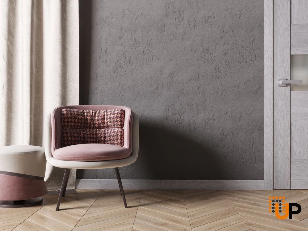 Armalux 8 x 8Ft Pack | Light Grey Oak Interior Baseboard | PVC Film-Covered MDF - Slim Profile 1/2" Width - 3.27" photo#2
