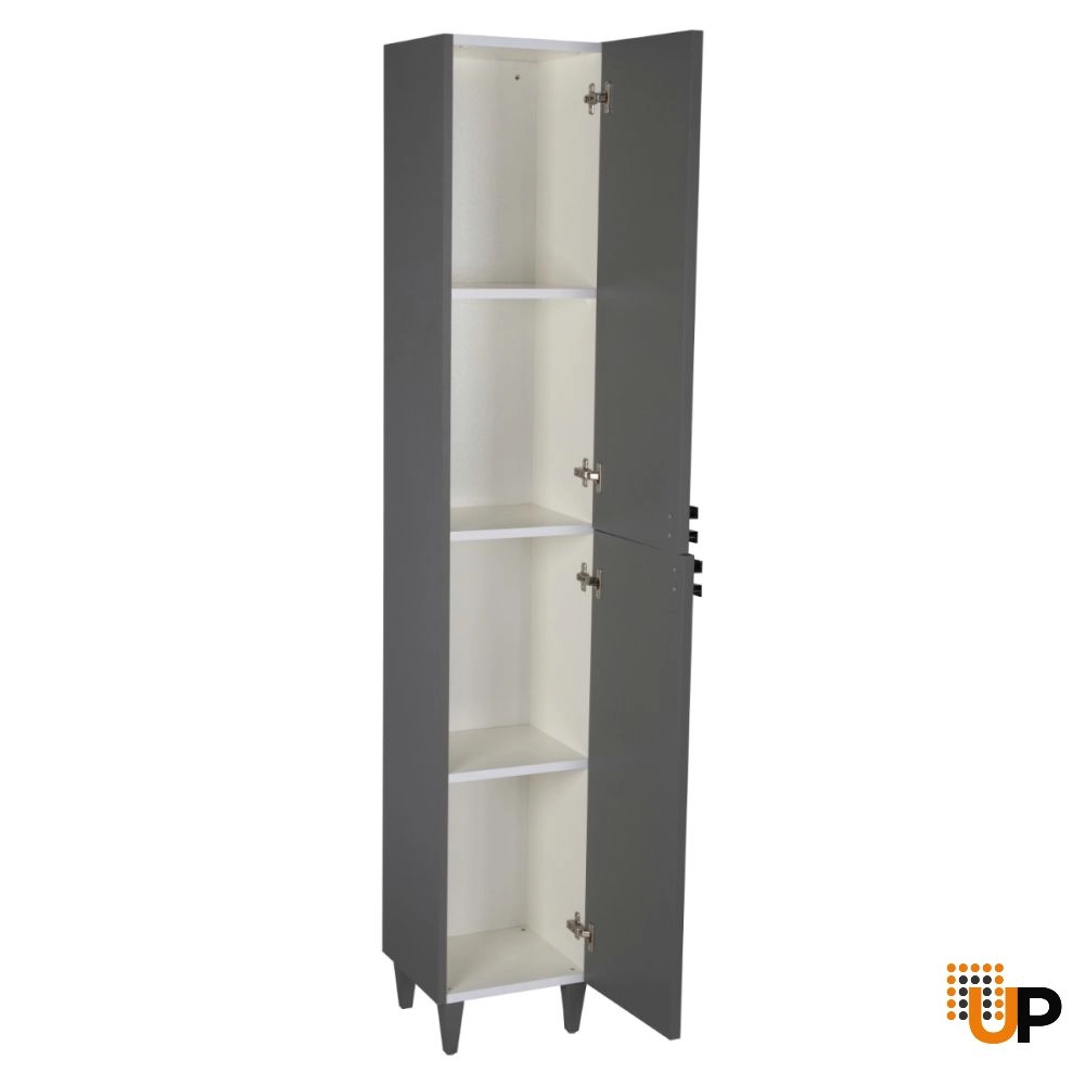 Side Vanity Cabinet WOODMIX Collection Grey Matte Color 12" photo#2