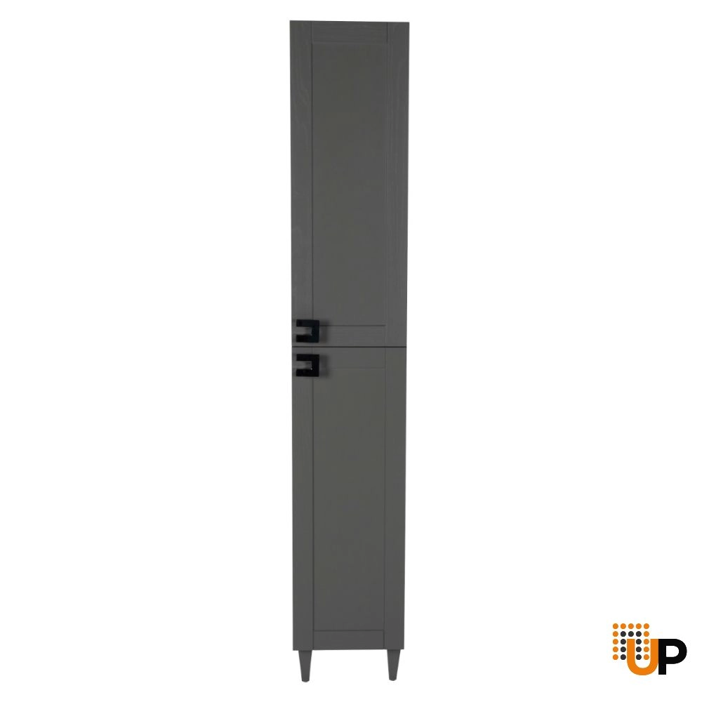 Side Vanity Cabinet WOODMIX Collection Grey Matte Color 12" photo#3