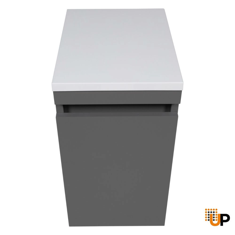 Side Vanity Cabinet NIAGARA Collection Gray Matt Color 12" photo#5