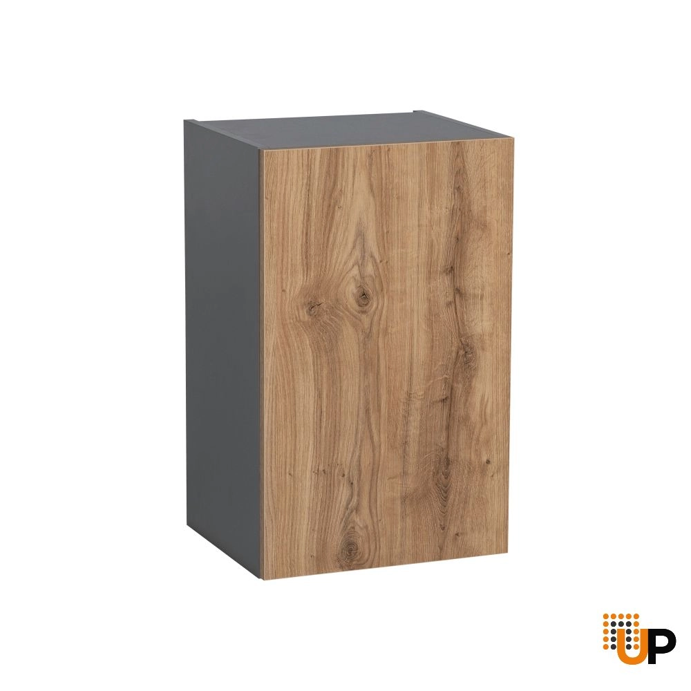 9" x 24" Wall Cabinet-Single Door-with Natural Teak door photo#1
