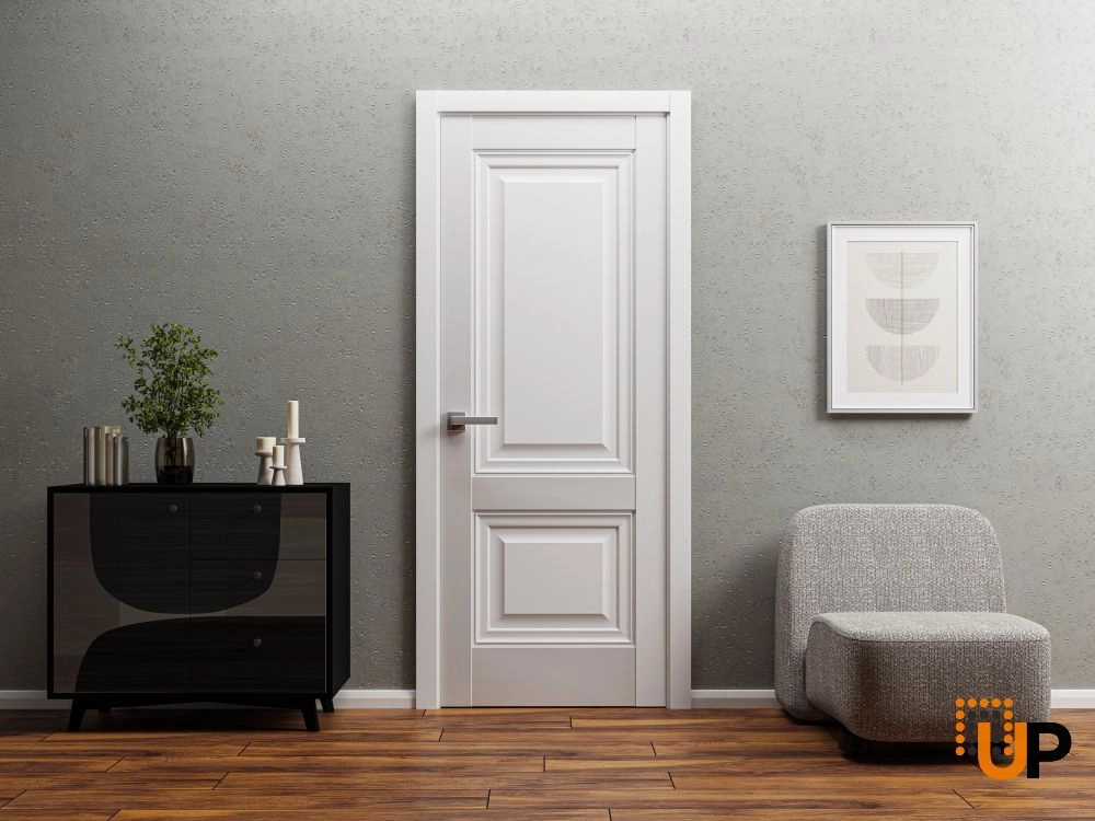 Single solid core classic interior swing door | Lucia 8831 White | 18 x 80 photo#2