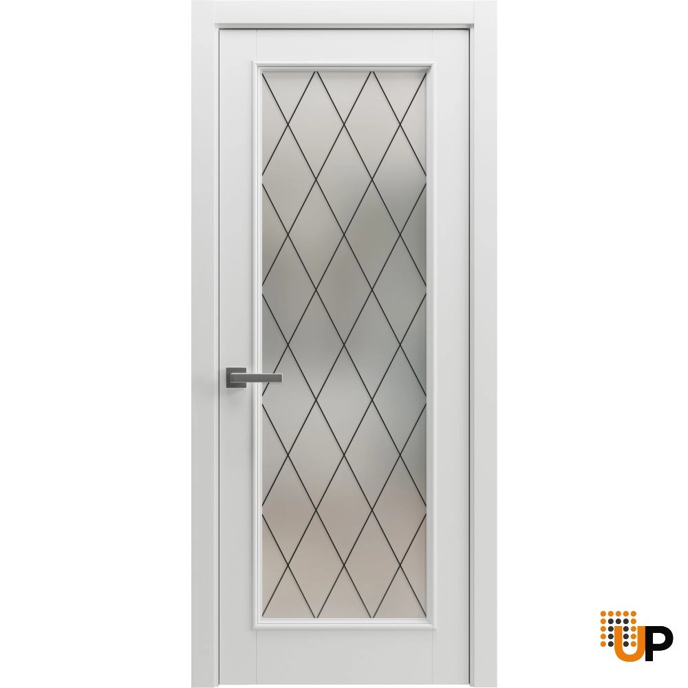 Single solid core interior swing door | Majestic 9005 White photo#1