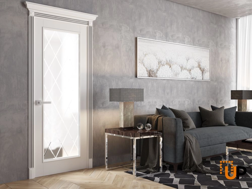 Single solid core interior swing door | Majestic 9005 White photo#2
