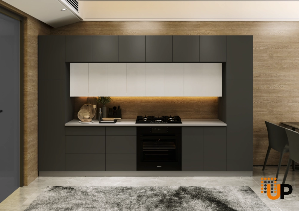 Kitchen Luxe Collection Black & White Color Base Size 12Ft Wide photo#2