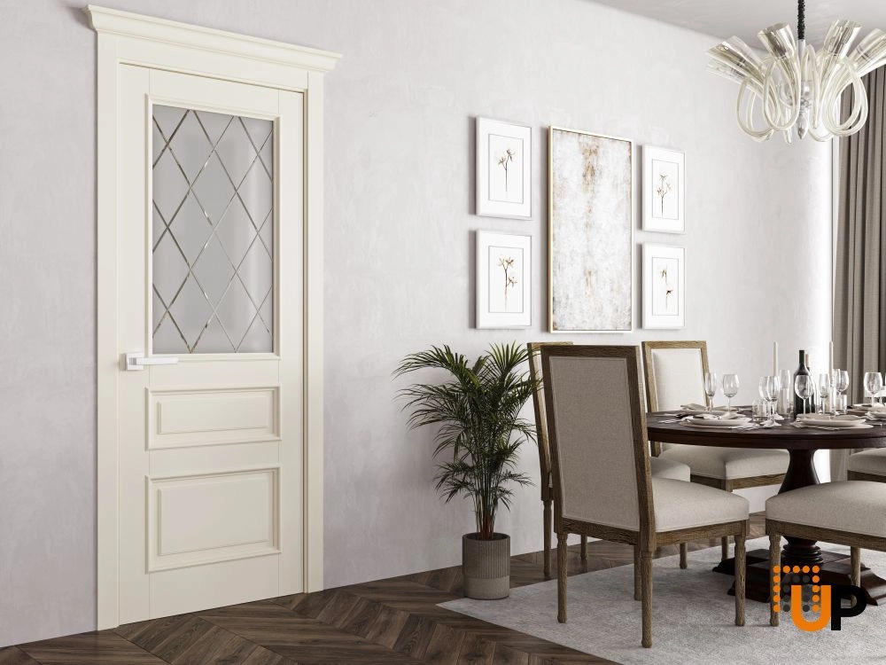 Single solid core interior swing door | Majestic 9006 White photo#2