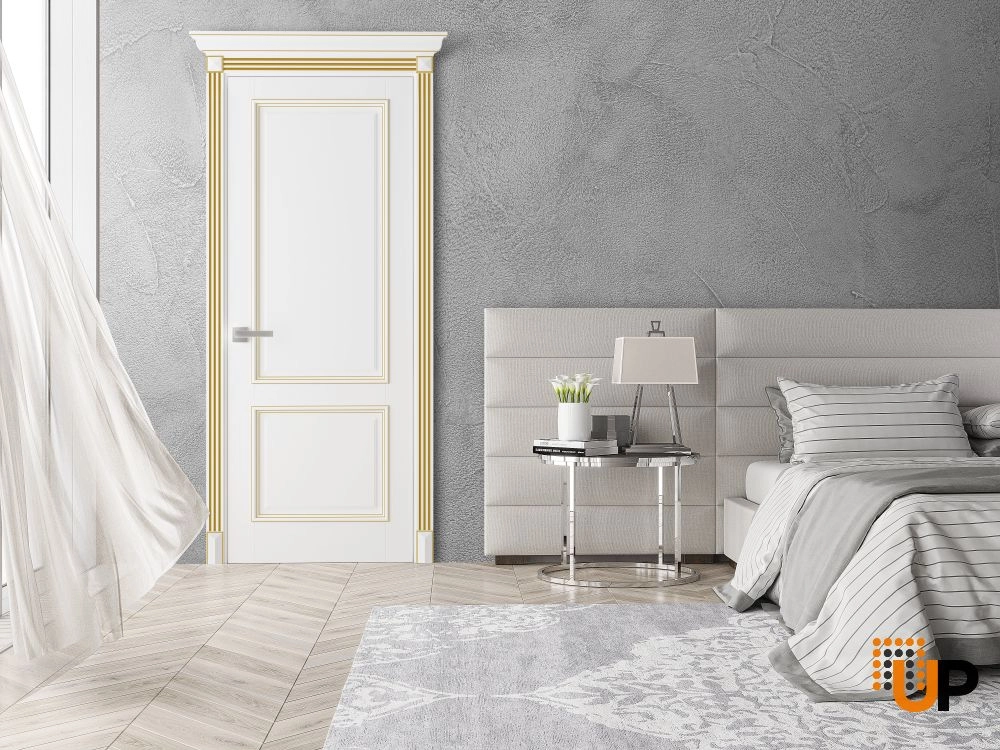 Single solid core interior swing door | Majestic 9007 White photo#2