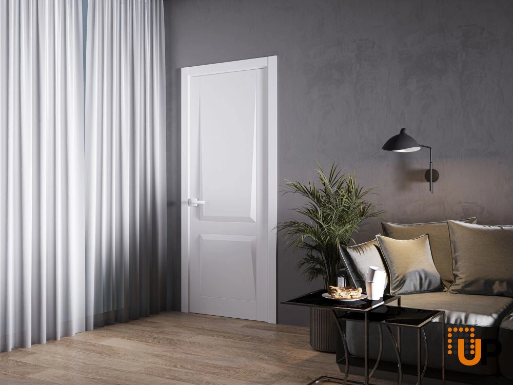 Single solid core interior swing door | Majestic 9010 White photo#2