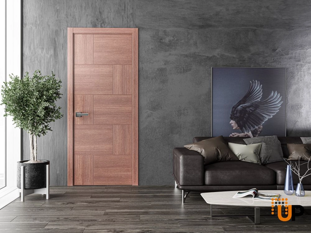 Single solid core interior swing door | Riviera 9015 Hazelnut photo#2