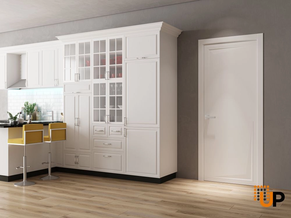 Single solid core interior swing door | Riviera 9016 White photo#2