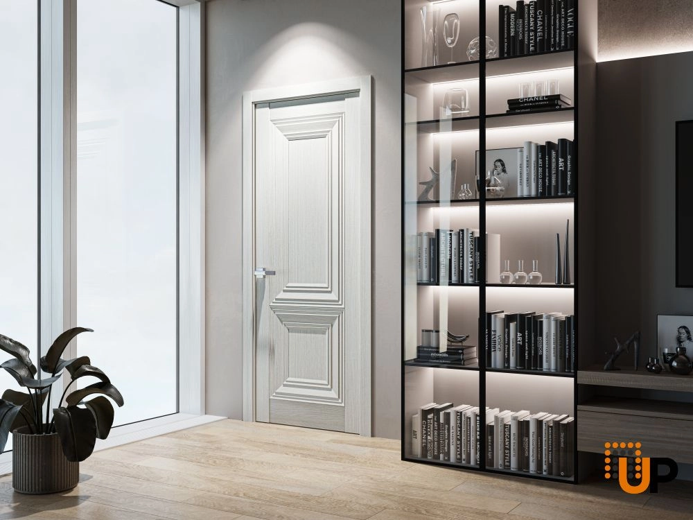 Single solid core interior swing door | Majestic 9022 Pine Cream photo#2