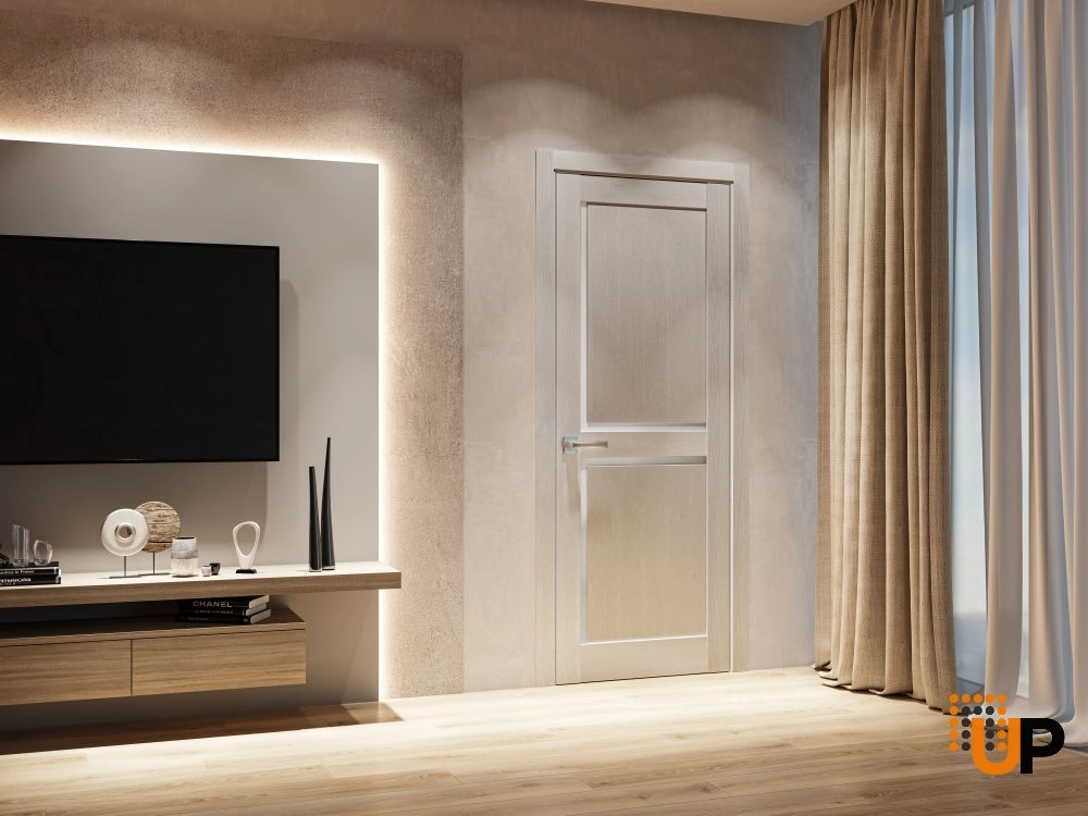 Single solid core interior swing door | Riviera 9026 White Chestnut photo#2