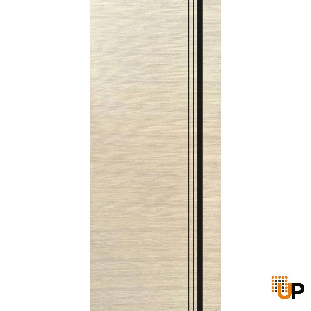 Single solid wood with honeycomb modern interior door slab | Planum 0011 Natural Veneer | 24 x 80 photo#1